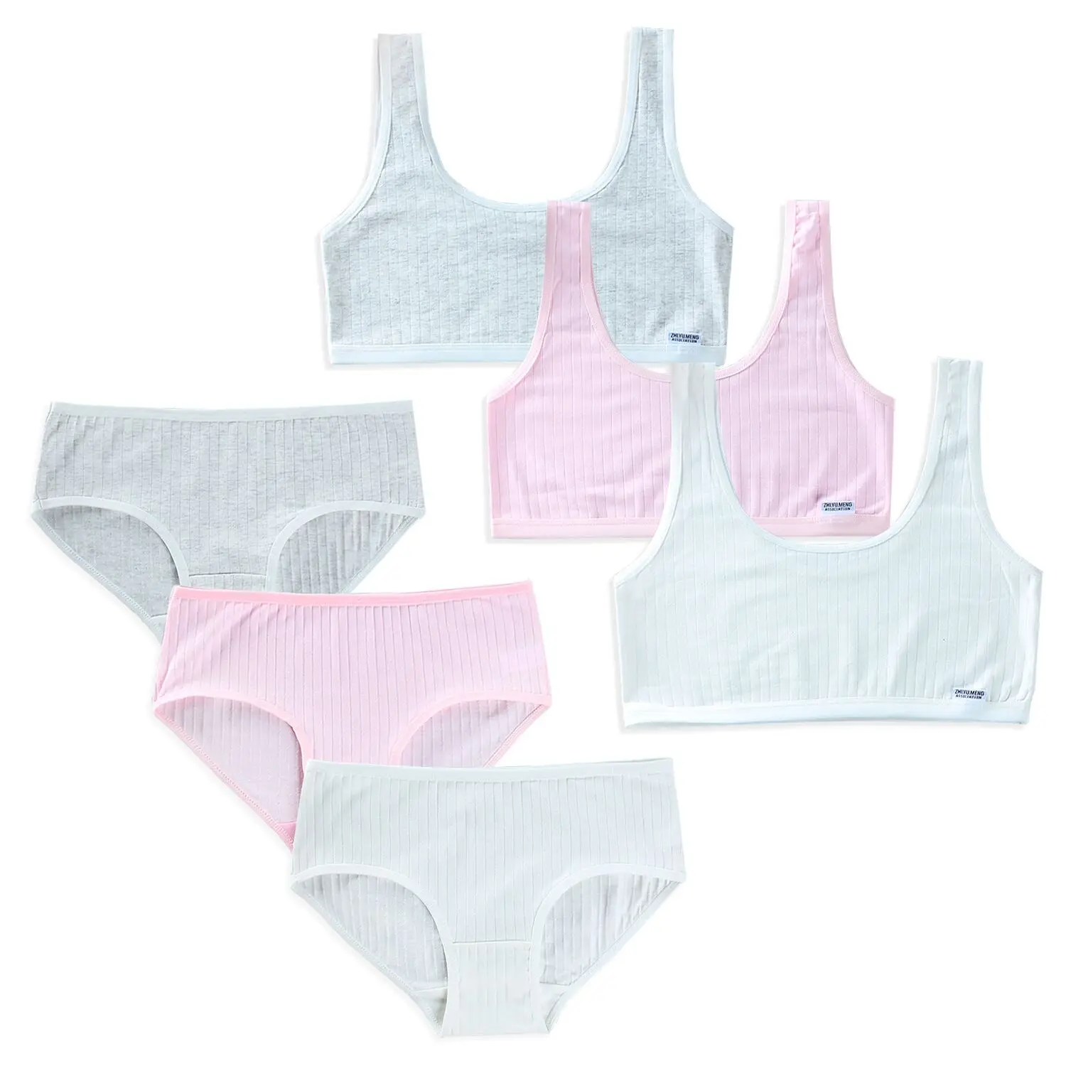 Teenagers Girls Lingerie Cotton Underwear Sets Kids Young Girls Training Bras Puberty Students Bra Vest Brassiere Panties
Teenagers Girls Lingerie Cotton Underwear Sets Kids Young Girls Training Bras Puberty Students Bra Vest Brassiere Panties