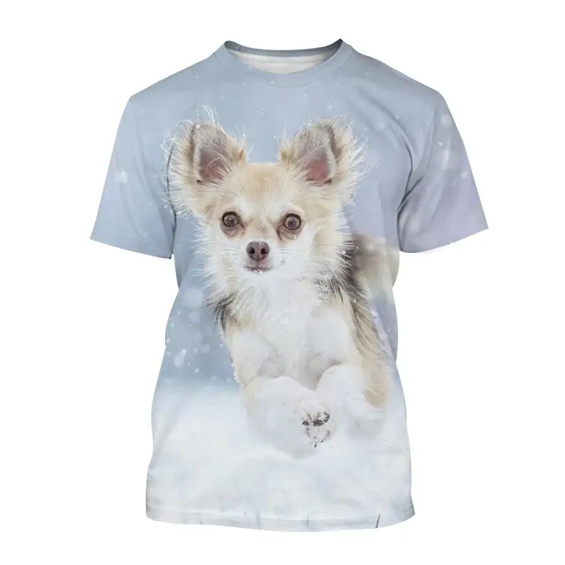 Chihuahua 3d Personality Fashion Cute Animal Dog Pattern Men's Women's Children's T-shirt Breathable Light Summer Sports Top
Chihuahua 3d Personality Fashion Cute Animal Dog Pattern Men's Women's Children's T-shirt Breathable Light Summer Sports Top