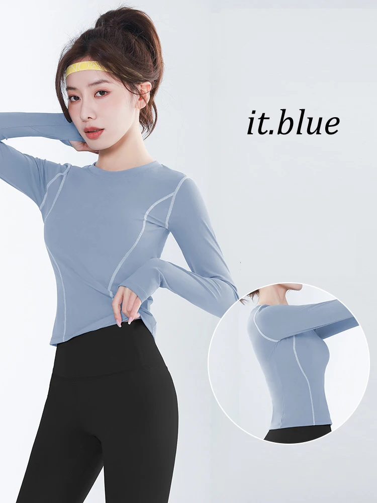 New Yoga Suit Blazer Women's Round Neck 3D Curved Thumb Gym Activewear Slim Body Long Sleeve T-Shirt Fast Dry Running Fitness
New Yoga Suit Blazer Women's Round Neck 3D Curved Thumb Gym Activewear Slim Body Long Sleeve T-Shirt Fast Dry Running Fitness
