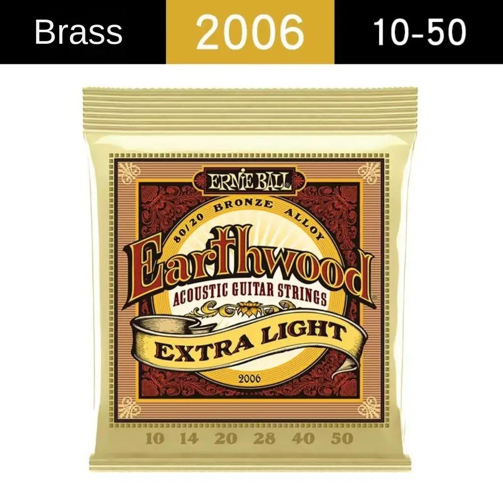 Струны для гитары Ernie Ball 2004/2006/2008, отличные Струны для акустической гитары, прочные сбалансированные звуки, 1 комплект