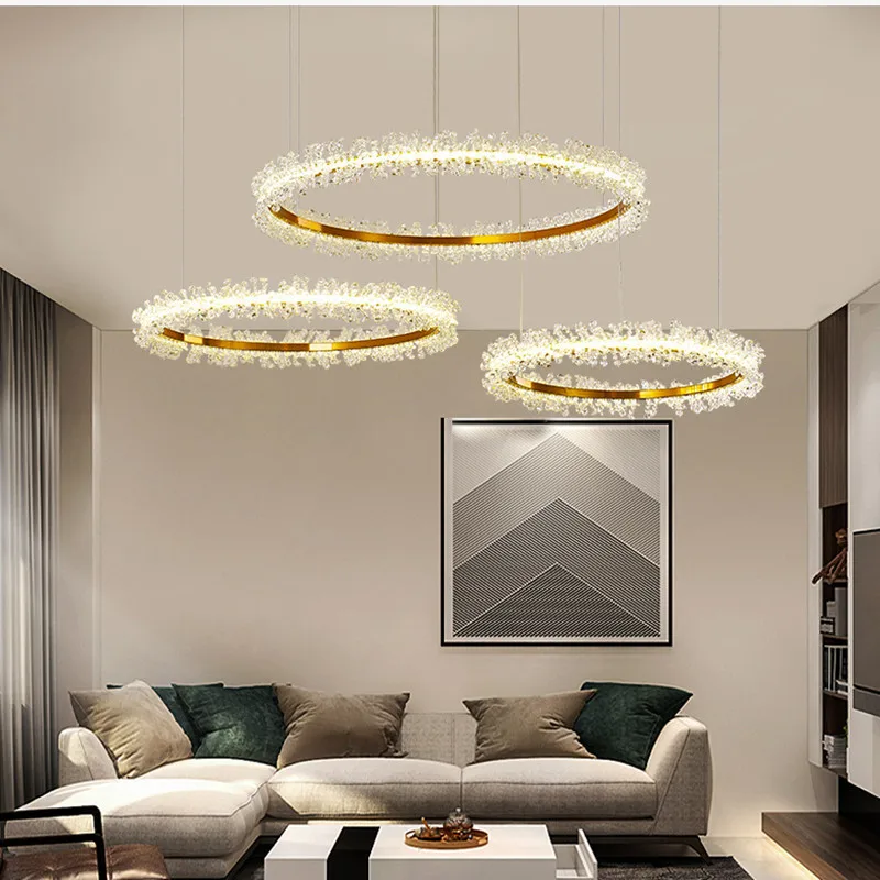 

Креативная Потолочная люстра с гальваническим покрытием, современная светодиодная люстра K9, Хрустальная Подвесная лампа для гостиной и спальни, Подвесная лампа для домашнего декора, Искусственный Блеск