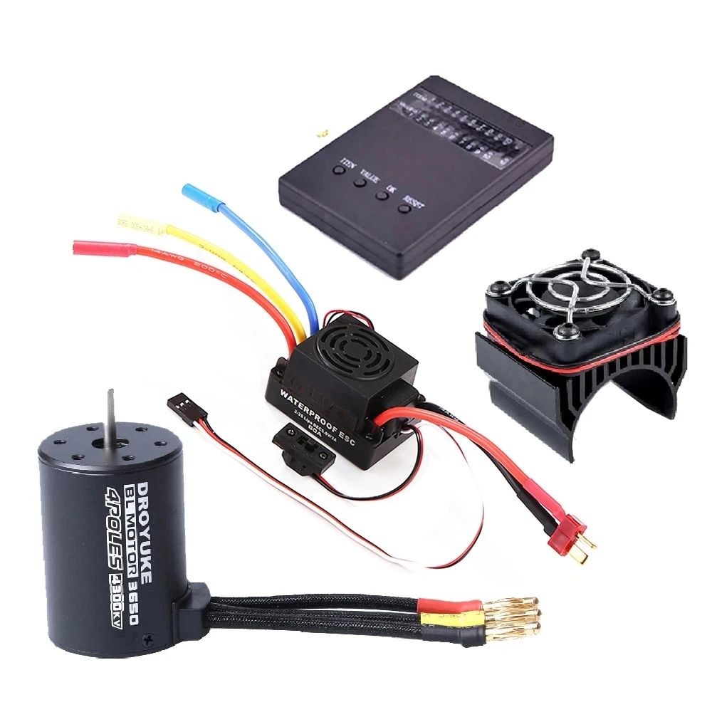 Карточка-радиатор Droyuke 3650 3100KV 3900KV 4300KV KV5200 с бесщеточным Мотором 60A ESC 4 мм с банановым наконечником для радиоуправляемого автомобиля 1/10, грузовика, игрушки 
Карточка-радиатор Droyuke 3650 3100KV 3900KV 4300KV KV5200 с бесщеточным Мотором 60A ESC 4 мм с банановым наконечником для радиоуправляемого автомобиля 1/10, грузовика, игрушки