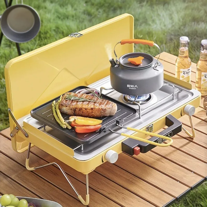 Camping Picnic Stove Outdoor Portable Foldable BBQ Grills Two Burners Camping Gas Stove Hiking Picnic Cooking Supplies
Camping Picnic Stove Outdoor Portable Foldable BBQ Grills Two Burners Camping Gas Stove Hiking Picnic Cooking Supplies