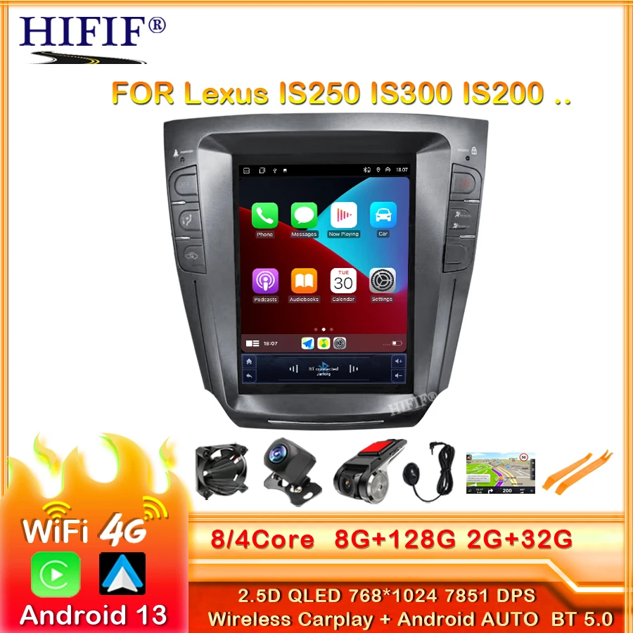 Car Radio Android 13 Video Player For Lexus IS250 IS300 IS200 IS220 IS350 2005-2012 Car Stereo 2 Din Head Unit GPS Navigation
Car Radio Android 13 Video Player For Lexus IS250 IS300 IS200 IS220 IS350 2005-2012 Car Stereo 2 Din Head Unit GPS Navigation