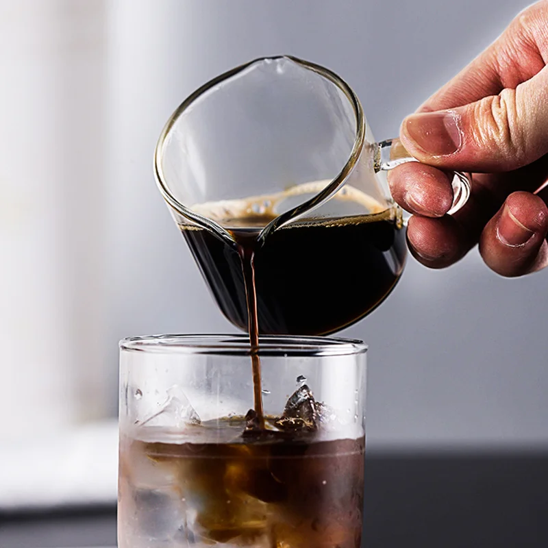 50/75/100ML Espresso Measuring Cup with Wooden Handle Double/Single Spouts Clear Coffee Shot Glass Heat Resistant Retro Milk Jug
50/75/100ML Espresso Measuring Cup with Wooden Handle Double/Single Spouts Clear Coffee Shot Glass Heat Resistant Retro Milk Jug