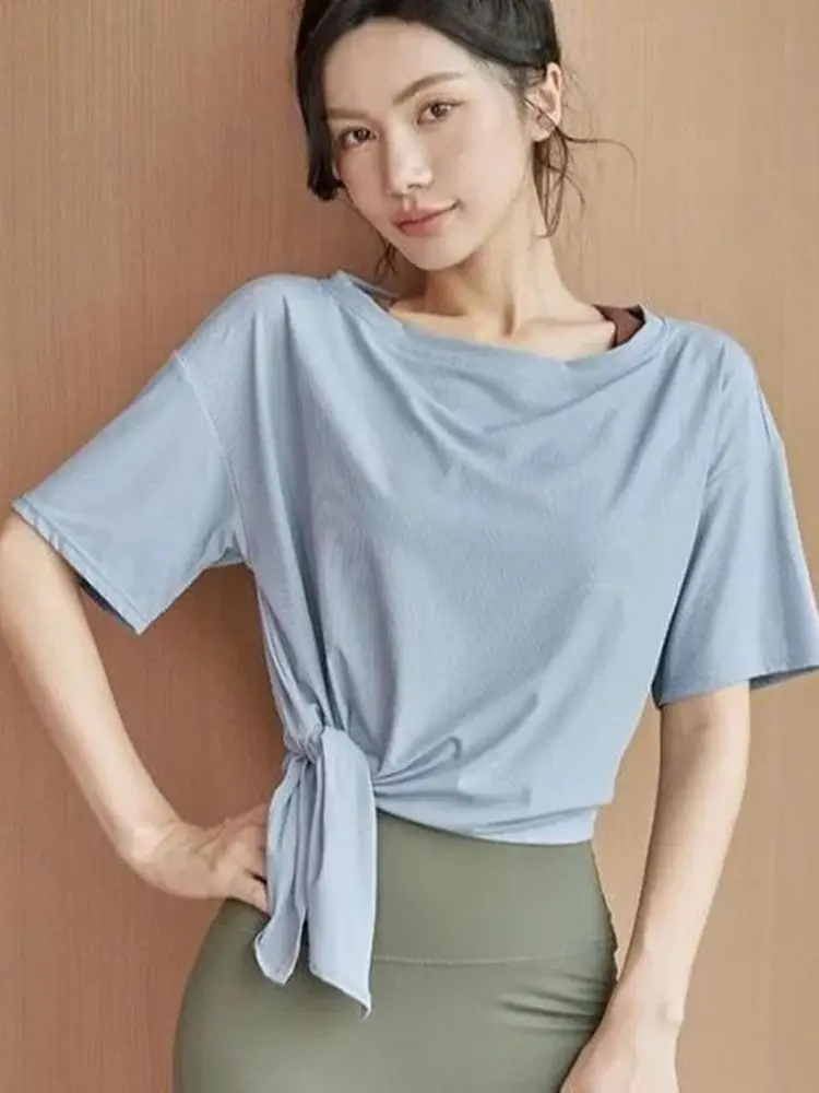 Yoga Tops for Women T-Shirts Quick Dry Ladies Sports Tees Short Sleeves Shirt Fitness Breathable Gym Wear Blusas Mujer De Moda
Yoga Tops for Women T-Shirts Quick Dry Ladies Sports Tees Short Sleeves Shirt Fitness Breathable Gym Wear Blusas Mujer De Moda