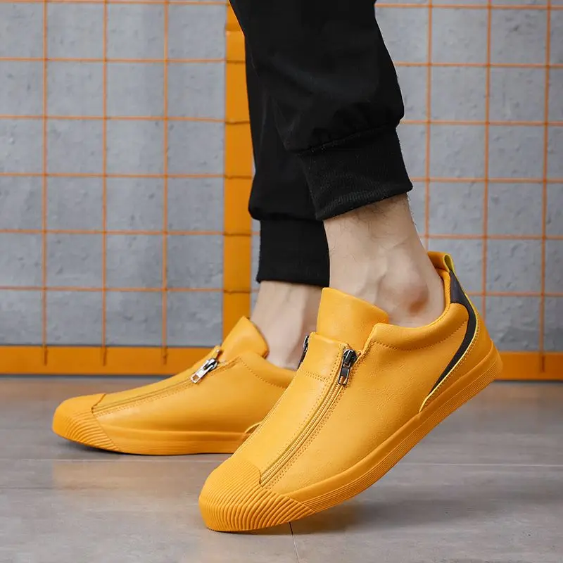 Мужские модные кроссовки высшего качества, новинка 2023, водонепроницаемая кожаная обувь, дизайнерская мужская обувь с двойной молнией
Мужские модные кроссовки высшего качества, новинка 2023, водонепроницаемая кожаная обувь, дизайнерская мужская обувь с двойной молнией