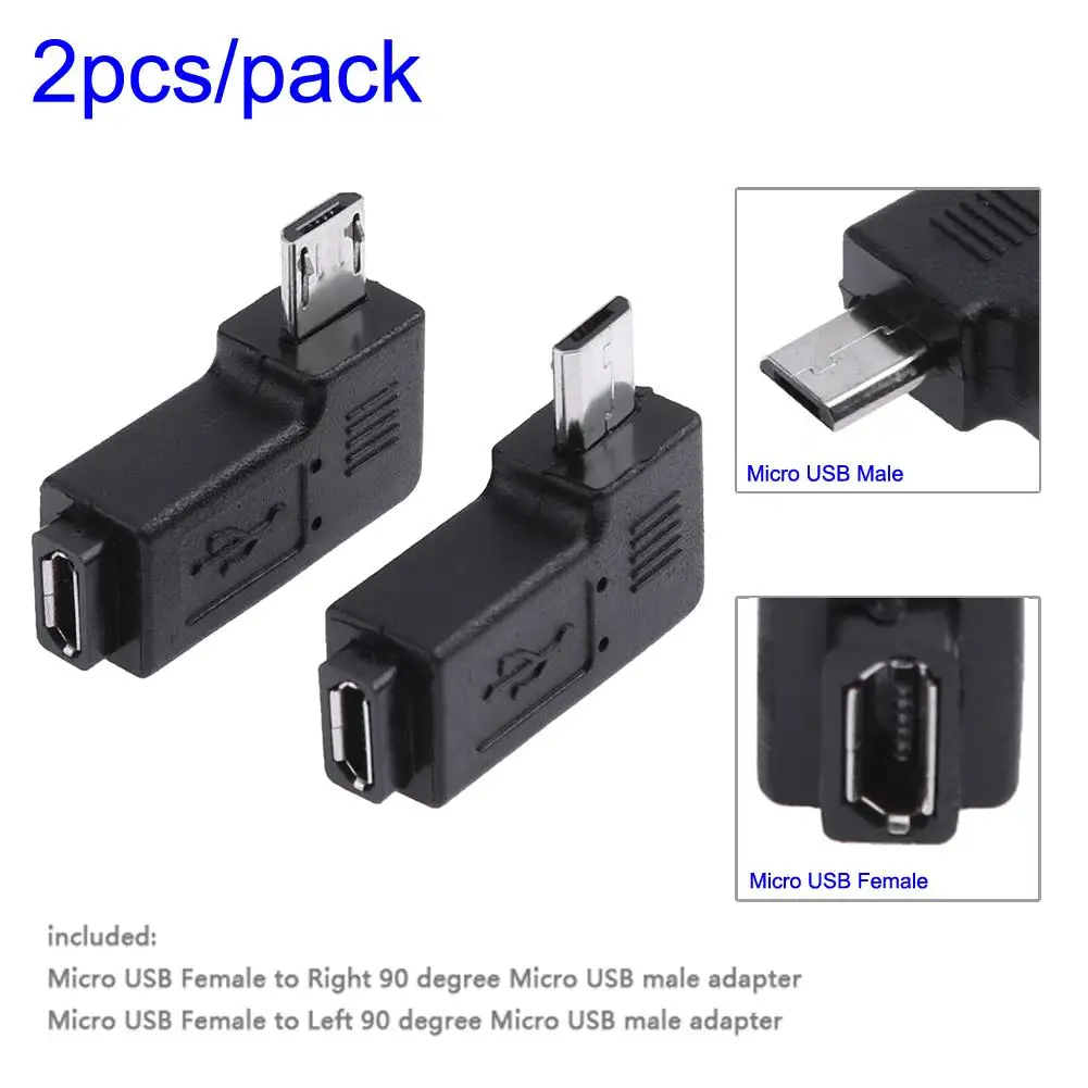 2pcs Black 90 Degree Mini USB Female to Micro USB Male Adapter Connector Portable Left and Right USB Adapter Set New Promotion
2pcs Black 90 Degree Mini USB Female to Micro USB Male Adapter Connector Portable Left and Right USB Adapter Set New Promotion