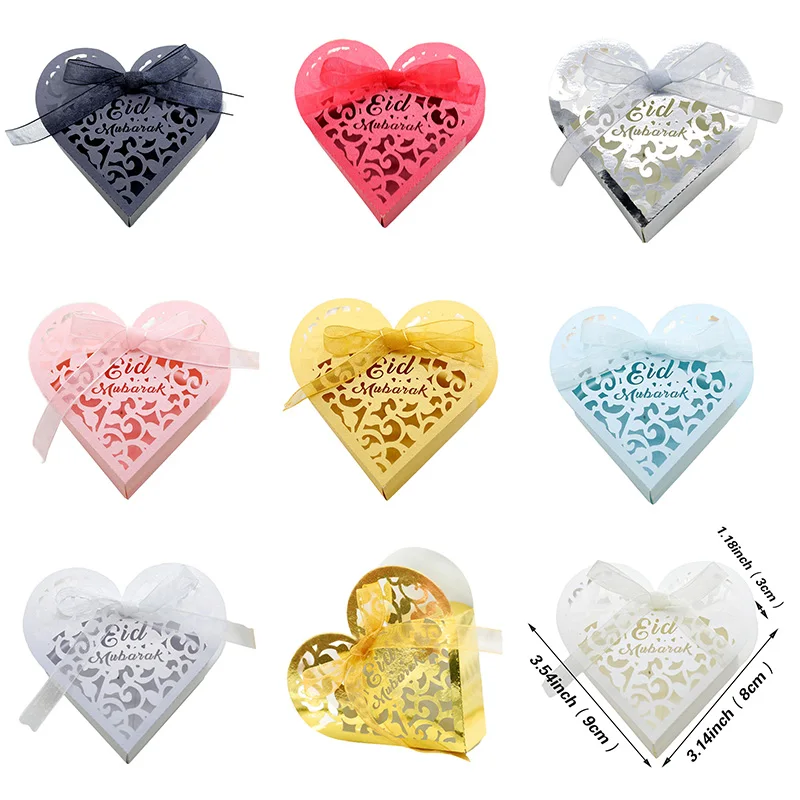 20/30/50PCS Eid Mubarak Love Heart Candy Box Ramadan Kareem Favor Boxes Islamic Muslim Festival Happy Al-Fitr Eid Party Supplies
20/30/50PCS Eid Mubarak Love Heart Candy Box Ramadan Kareem Favor Boxes Islamic Muslim Festival Happy Al-Fitr Eid Party Supplies