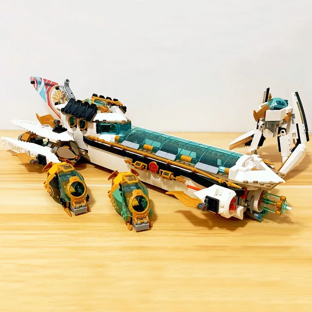 Ninja Series 90022 Underwater Submarine Bounty Ship Moc Building Blocks Bricks Model Kit Compatible 71756 Childre Toy 1218PCS
Ninja Series 90022 Underwater Submarine Bounty Ship Moc Building Blocks Bricks Model Kit Compatible 71756 Childre Toy 1218PCS