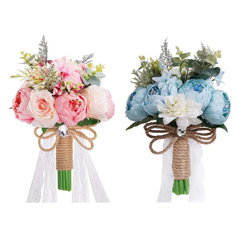 

Романтический Искусственный Пион, роза, свадебный букет, свадебные букеты для невесты, подружки невесты, букеты, свадебные цветы