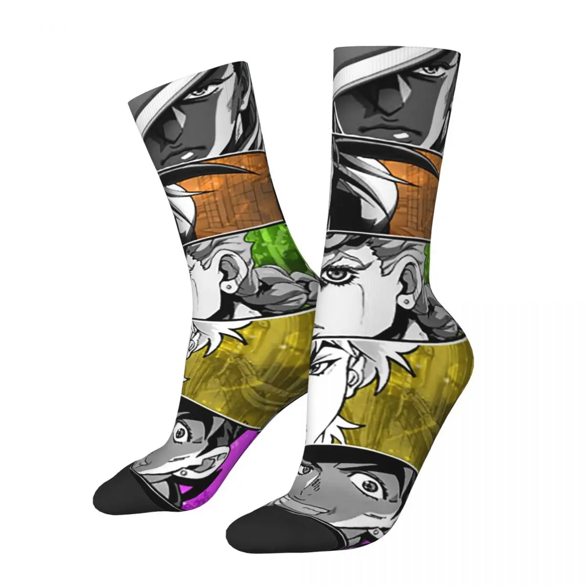 Funny Crazy Sock for Men Japanese Anime Joutarou Hip Hop Harajuku Jojos Bizarre Adventure Anime Seamless Pattern Boys Crew Sock
Funny Crazy Sock for Men Japanese Anime Joutarou Hip Hop Harajuku Jojos Bizarre Adventure Anime Seamless Pattern Boys Crew Sock