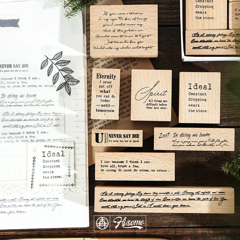 8 Pieces of Wooden Seal Stamps Into the Log Rubber Vintage Handbooks Painting Handmade Decorative Album Card 2022 New Arrival
8 Pieces of Wooden Seal Stamps Into the Log Rubber Vintage Handbooks Painting Handmade Decorative Album Card 2022 New Arrival