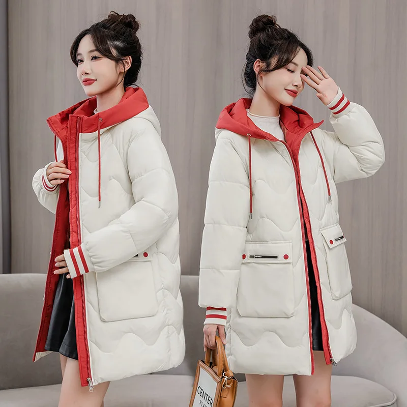 New Winter Down Cotton Jacket for Woman Thickened Korean Students Cotton Jacket Loose Medium Long Warm Fashion Cotton Jackets
New Winter Down Cotton Jacket for Woman Thickened Korean Students Cotton Jacket Loose Medium Long Warm Fashion Cotton Jackets