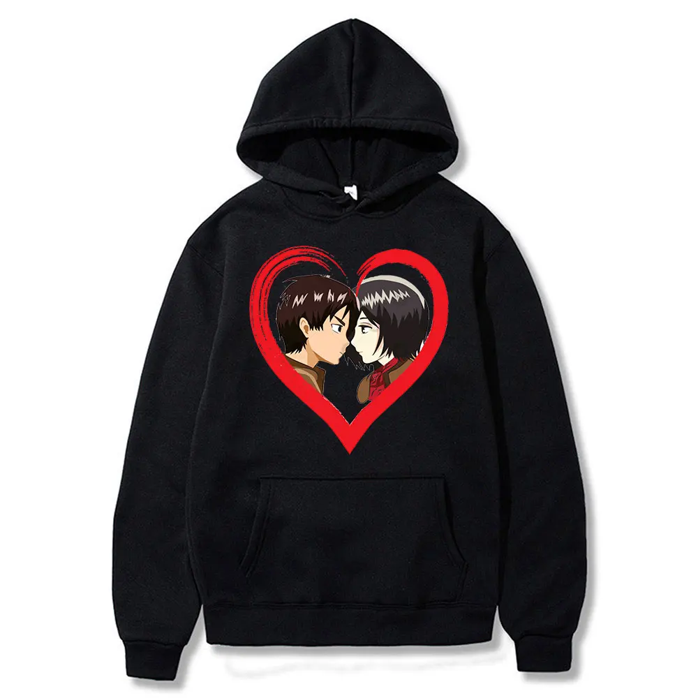 Anime Attack on Titan Eren Jaeger Mikasa·Ackerman Hoodie Men Women Fashion Loose Casaul Oversize Sweatshirt Pullover Hoodies
Anime Attack on Titan Eren Jaeger Mikasa·Ackerman Hoodie Men Women Fashion Loose Casaul Oversize Sweatshirt Pullover Hoodies