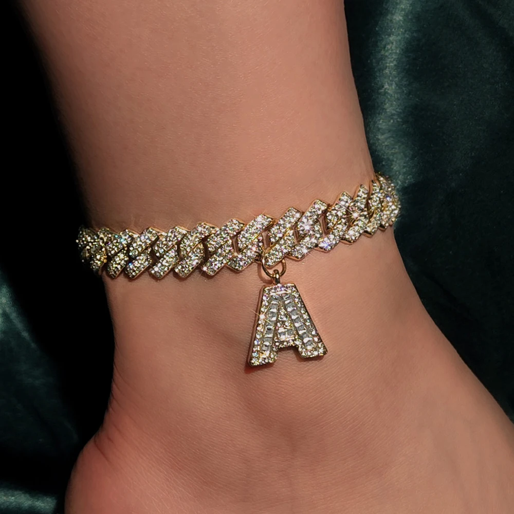 Hiphop Bling Crystal Pave 26 Initials Cuban Chain Anklet For Women Iced Out Prong Link Chain Baguette Letter Anklets Jewelry New
Hiphop Bling Crystal Pave 26 Initials Cuban Chain Anklet For Women Iced Out Prong Link Chain Baguette Letter Anklets Jewelry New