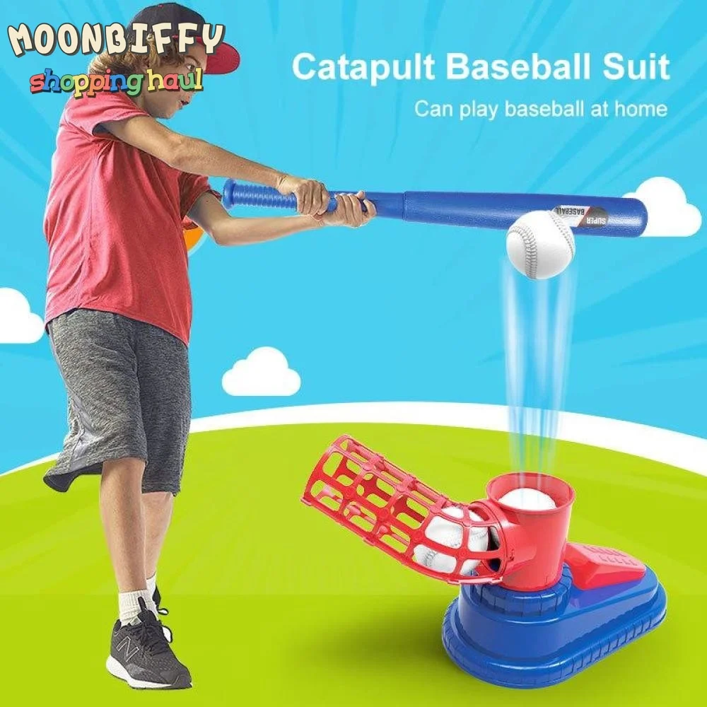 Automatic Baseball Toy Ball Lancher Machine Set Children Ejection Sports Fitness Outdoor Children Baseball Excercise Toys Tools
Automatic Baseball Toy Ball Lancher Machine Set Children Ejection Sports Fitness Outdoor Children Baseball Excercise Toys Tools