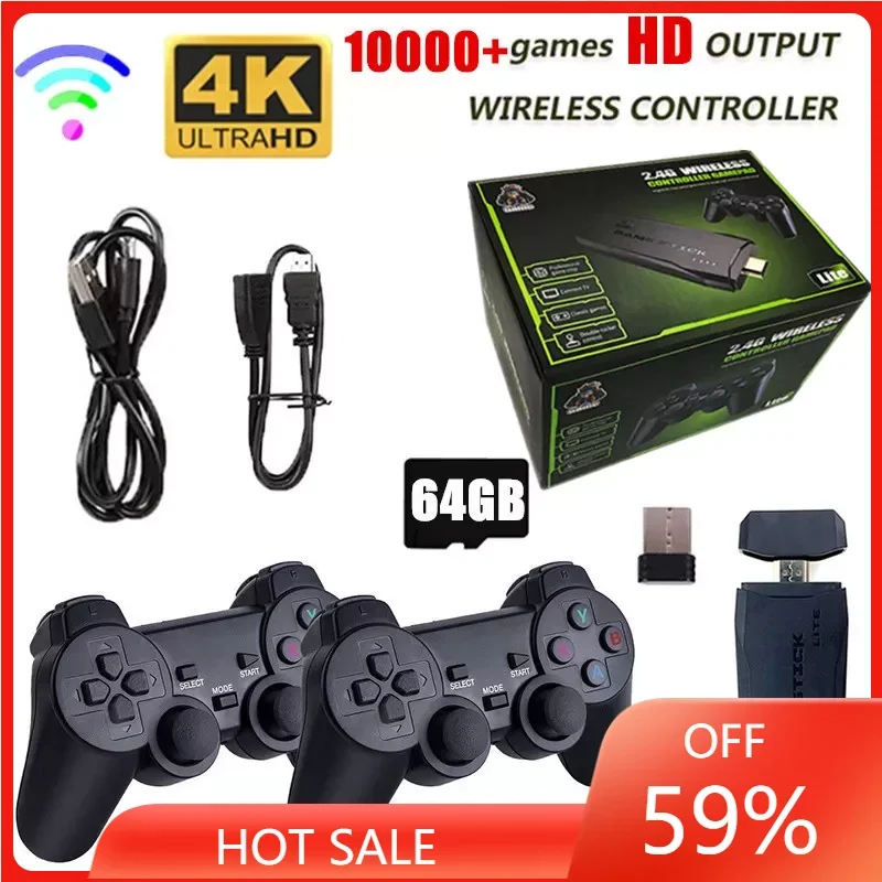 Игровая консоль 2,4G, двойной беспроводной контроллер, Игровая приставка 4K, 10000 игр, 64 32 ГБ, ретро-игры для PS1/GBA Boy, рождественский подарок
Игровая консоль 2,4G, двойной беспроводной контроллер, Игровая приставка 4K, 10000 игр, 64 32 ГБ, ретро-игры для PS1/GBA Boy, рождественский подарок
