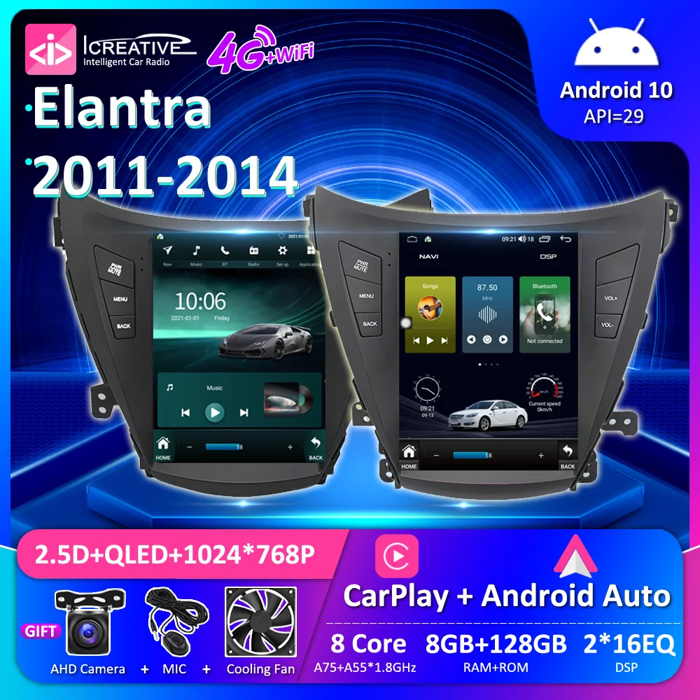Android 10.0 Car Radio Multimedia Video Player For Hyundai Elantra 5 JK GD MD UD Avante I35 2011-2016 Stereo Navigation GPS Auto
Android 10.0 Car Radio Multimedia Video Player For Hyundai Elantra 5 JK GD MD UD Avante I35 2011-2016 Stereo Navigation GPS Auto