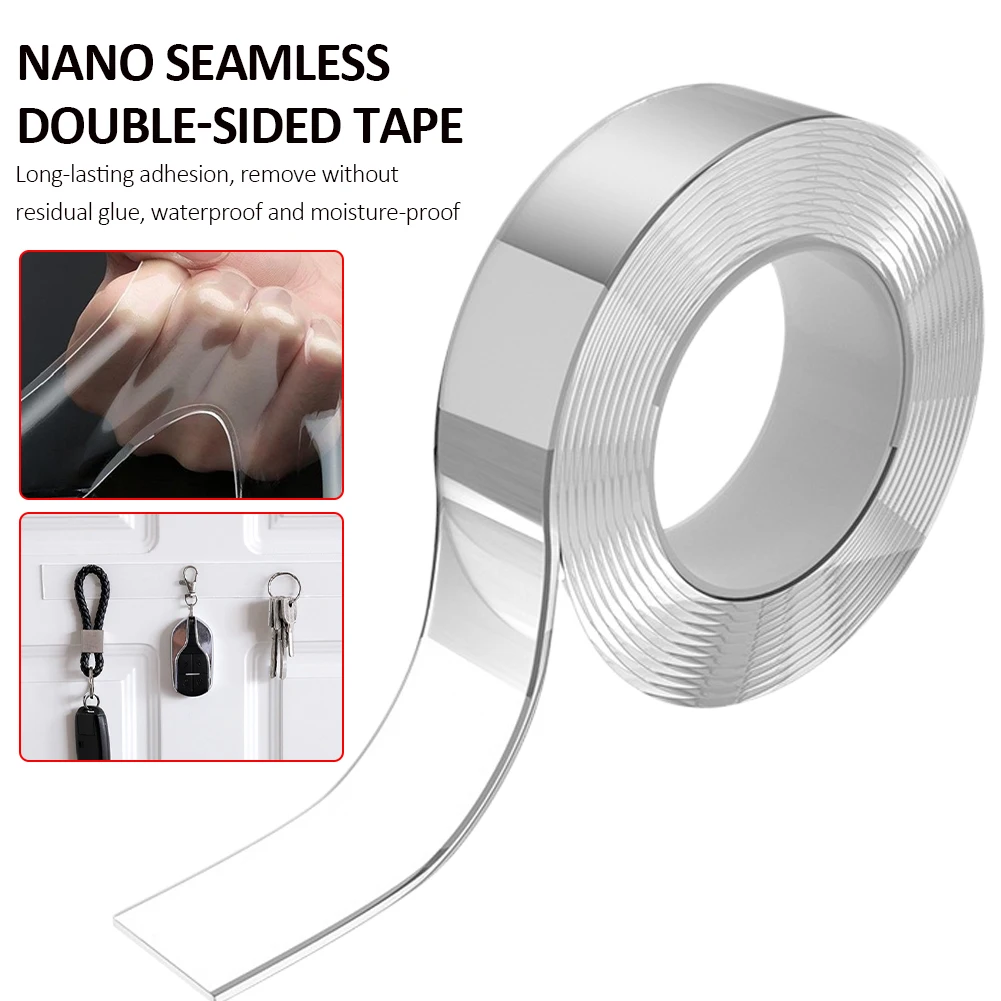 1/2/3/5M Nano Tape Double Sided Tape Transparent Reusable Waterproof Adhesive Tapes Cleanable Kitchen Bathroom Supplies Tapes
1/2/3/5M Nano Tape Double Sided Tape Transparent Reusable Waterproof Adhesive Tapes Cleanable Kitchen Bathroom Supplies Tapes