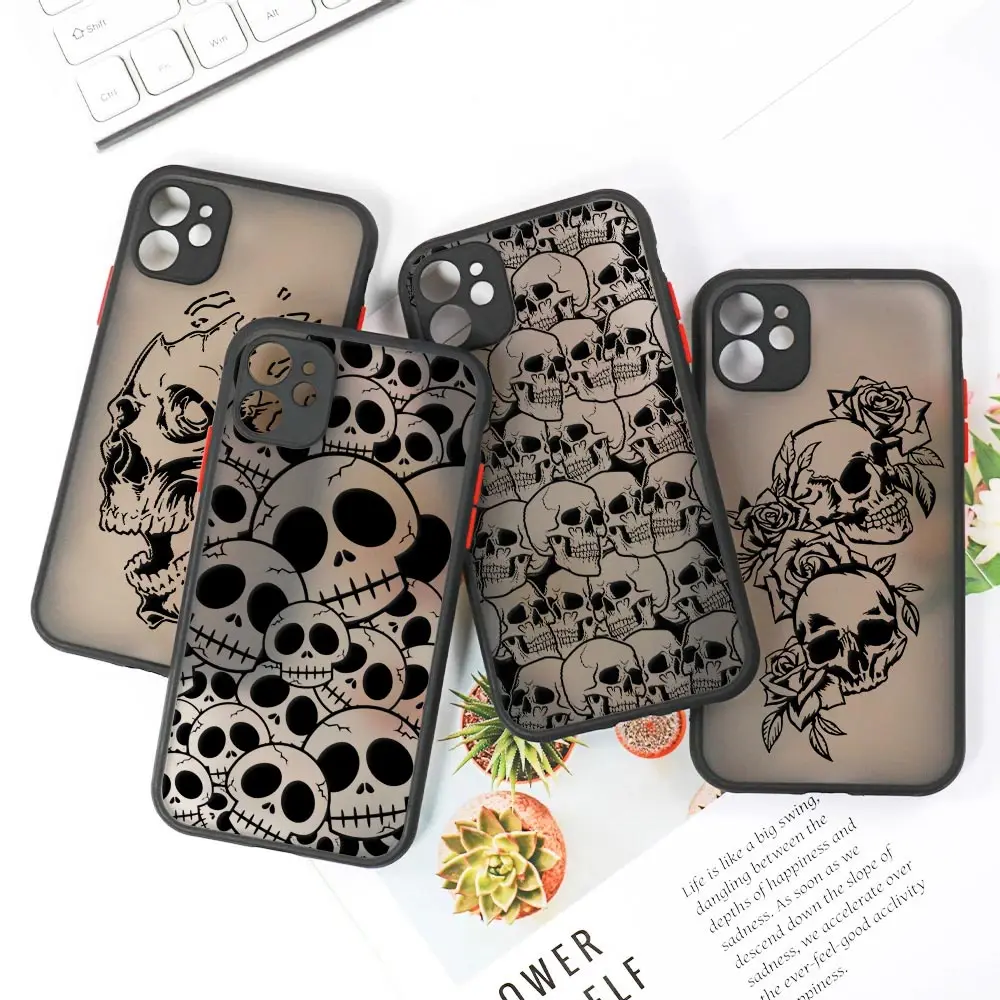 Horror Black Skull Skeleton Clear Case For iPhone 14 13 Pro Max 12 11 Pro SE 2020 X XS XR 7 8 Plus Luxury Funda Matte Back Cover
Horror Black Skull Skeleton Clear Case For iPhone 14 13 Pro Max 12 11 Pro SE 2020 X XS XR 7 8 Plus Luxury Funda Matte Back Cover