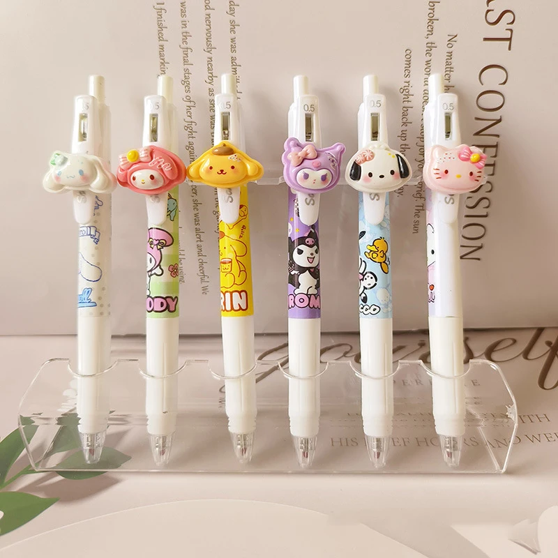 6pcs Sanrio Neutral Pen Cartoon Hello Kitty Kuromi Signature Pen Office Writing Black Set 0.5 Quick Drying Students Stationery
6pcs Sanrio Neutral Pen Cartoon Hello Kitty Kuromi Signature Pen Office Writing Black Set 0.5 Quick Drying Students Stationery