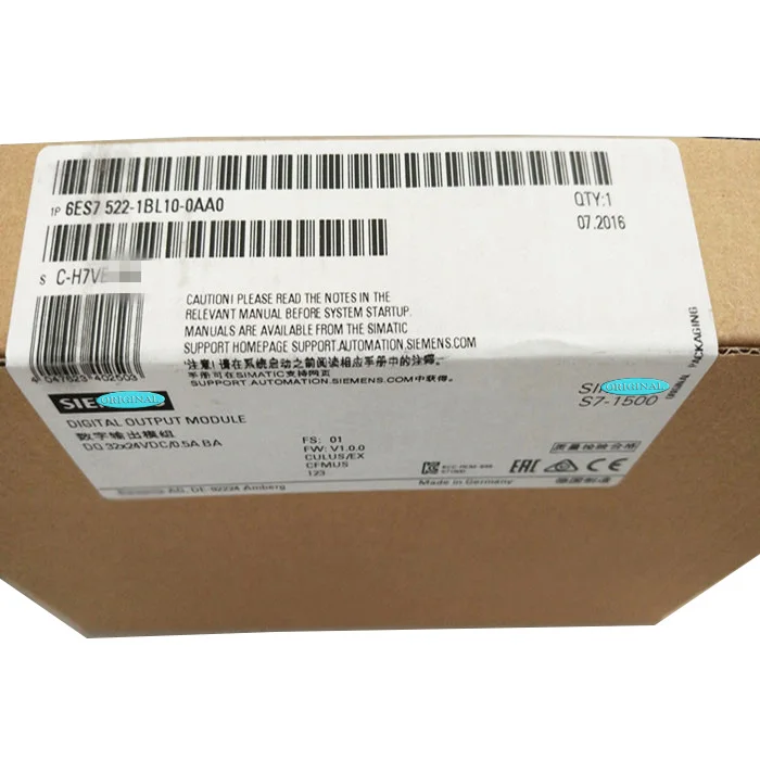 New Original In BOX 6ES75317QD000AB0 6ES7 522-1BL01-0AA0 6ES7522-1BH10-0AA0 6ES7521-1BH10-0AA0
New Original In BOX 6ES75317QD000AB0 6ES7 522-1BL01-0AA0 6ES7522-1BH10-0AA0 6ES7521-1BH10-0AA0