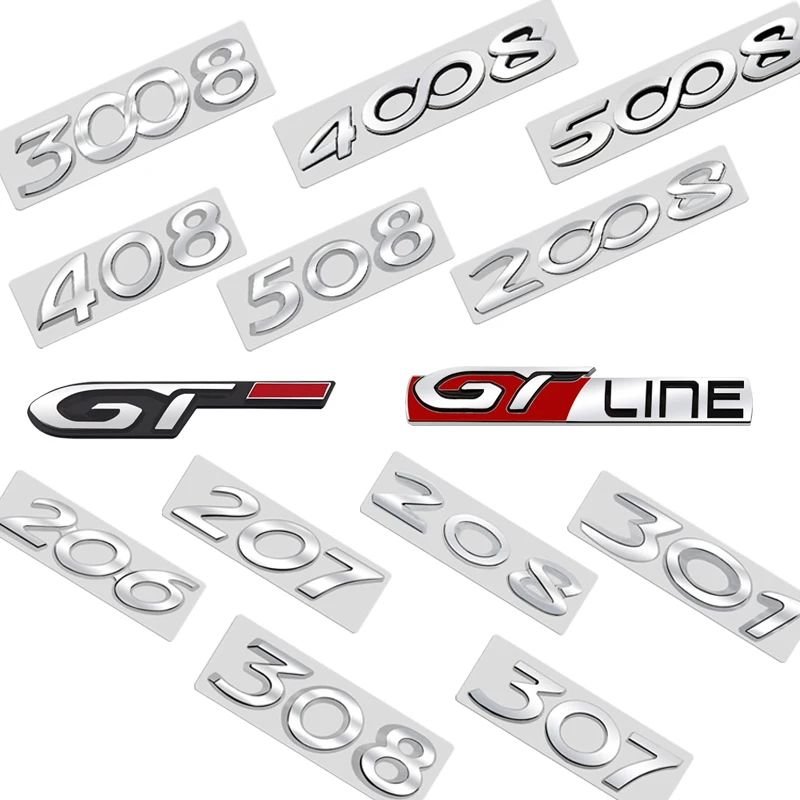 Metal Emblem Chrome Silver Car Sticker Badge Decal Body Trunk Decor for 508 2008 3008 4008 5008 206 207 208 301 307 308 408
Metal Emblem Chrome Silver Car Sticker Badge Decal Body Trunk Decor for 508 2008 3008 4008 5008 206 207 208 301 307 308 408