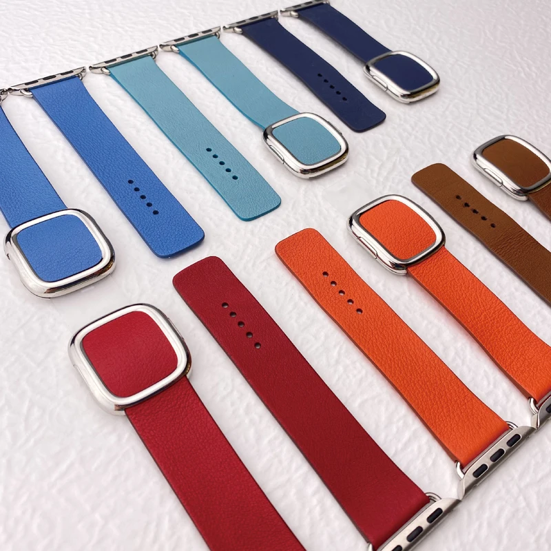 Modern Buckle Band For Apple watch 7 Strap 45mm 44mm 41mm 40mm iwatch 42mm 38mm Original Leather bracelet Series 3 4 5 6 SE 7
Modern Buckle Band For Apple watch 7 Strap 45mm 44mm 41mm 40mm iwatch 42mm 38mm Original Leather bracelet Series 3 4 5 6 SE 7