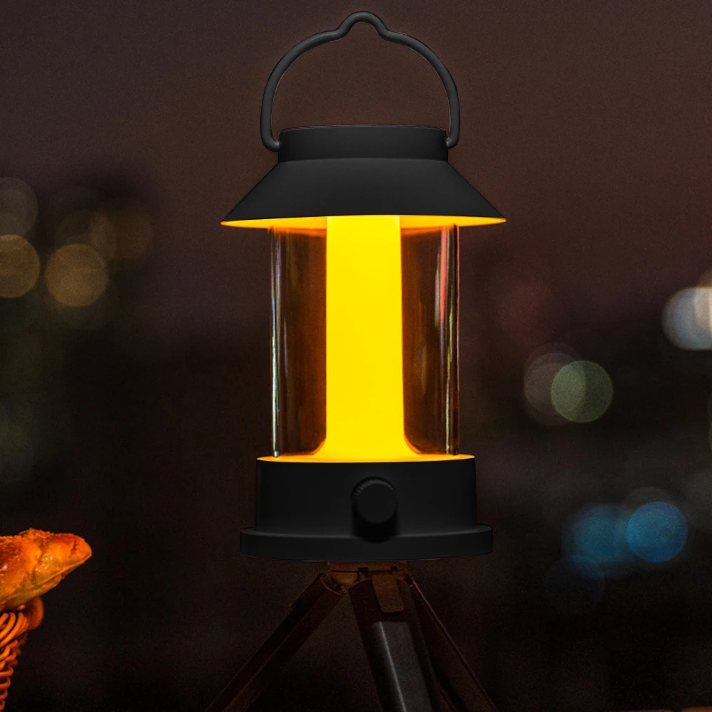 

LED Camping Lantern Portable Stepless Dimming Atmosphere Light Type-C USB Rechargeable Daily Waterproof for Fishing Garden Porch