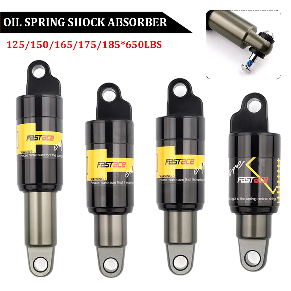 MTB Hydraulic Spring Shock Absorber 125 150 165 185mm 650lbs e-Bike Rear Shock for Xiaomi Pro 2 Kugoo G Booster M5
MTB Hydraulic Spring Shock Absorber 125 150 165 185mm 650lbs e-Bike Rear Shock for Xiaomi Pro 2 Kugoo G Booster M5