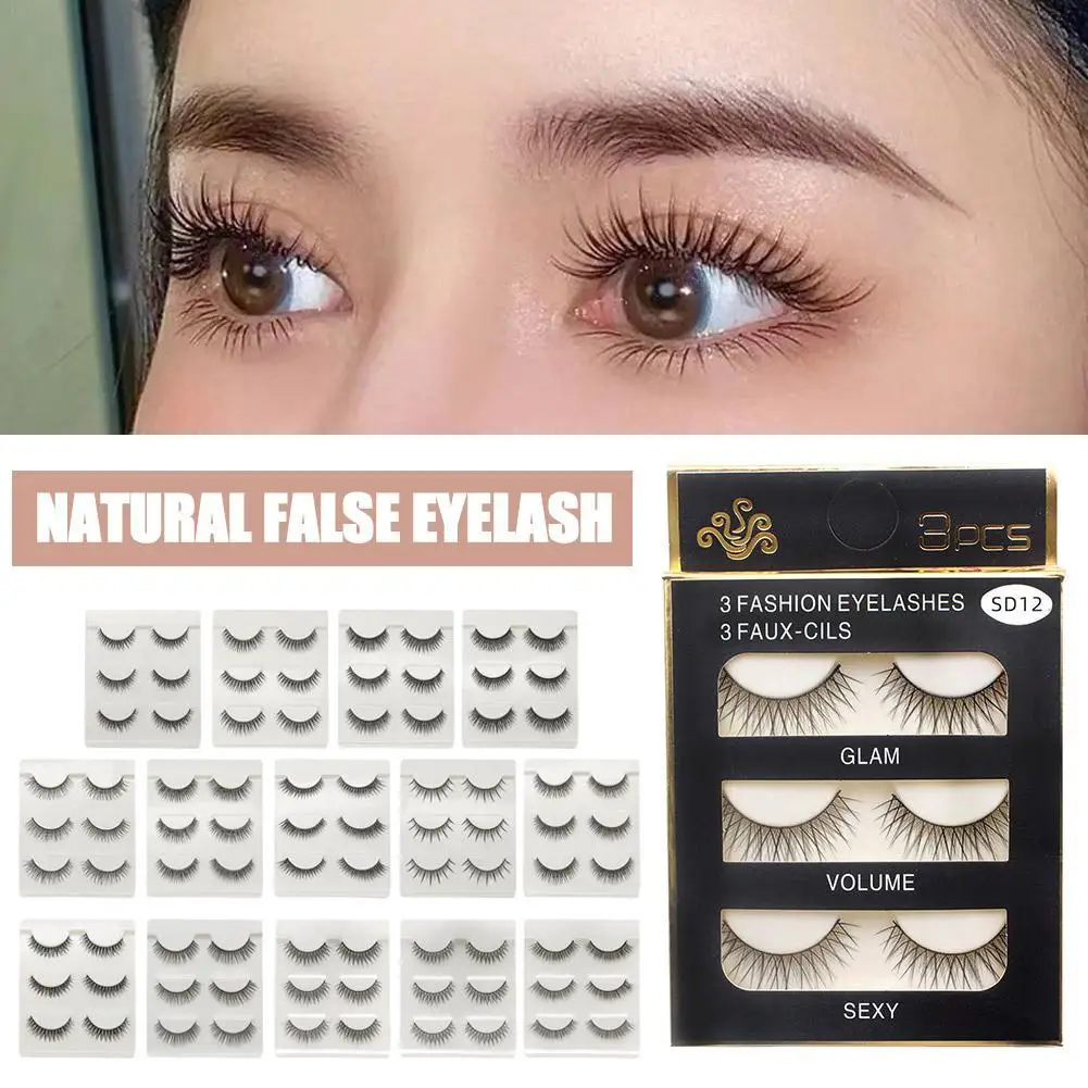 3 Pairs Natural False Eyelashes Fake Lashes Long Makeup 3d Mink Lashes Eyelash Extension Mink Eyelashes For Beauty Eyelash Box
3 Pairs Natural False Eyelashes Fake Lashes Long Makeup 3d Mink Lashes Eyelash Extension Mink Eyelashes For Beauty Eyelash Box