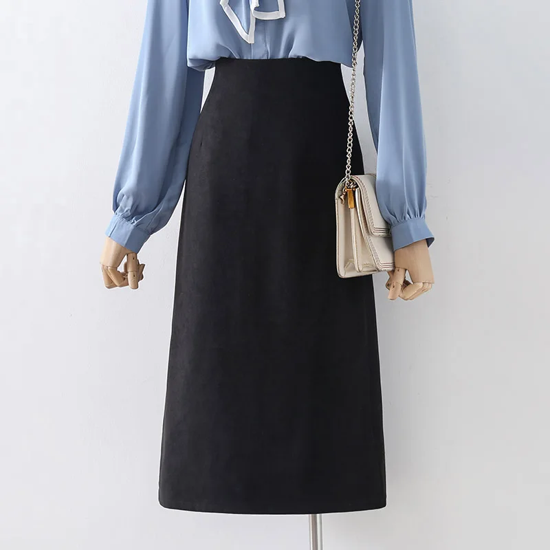 Women 2022 Autumn Winter Retro Solid Color Woolen Skirts Female High Waist Loose Skirts Ladies Midi Long Straight Skirts H137
Women 2022 Autumn Winter Retro Solid Color Woolen Skirts Female High Waist Loose Skirts Ladies Midi Long Straight Skirts H137