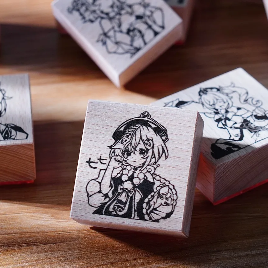 Trend Genshin Impact Game Stamps Cute Klee Qiqi Venti Decor Stamp Set DIY Wooden Rubber Stamps for Scrapbooking Standard Stamps
Trend Genshin Impact Game Stamps Cute Klee Qiqi Venti Decor Stamp Set DIY Wooden Rubber Stamps for Scrapbooking Standard Stamps