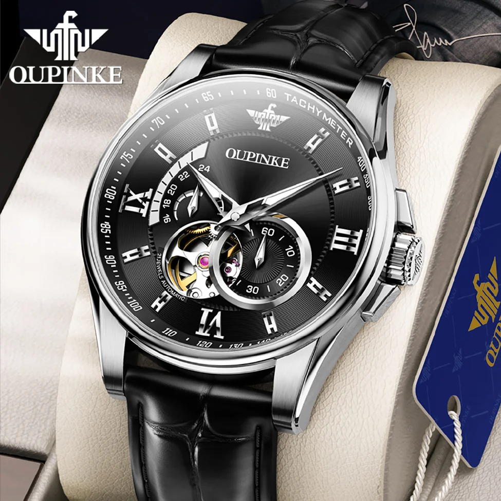 OUPINKE Original Men's Luxury Watch Automatic Mechanical Watches Synthetic Sapphire Mirror Waterproof Wristwatches Top Brand
OUPINKE Original Men's Luxury Watch Automatic Mechanical Watches Synthetic Sapphire Mirror Waterproof Wristwatches Top Brand