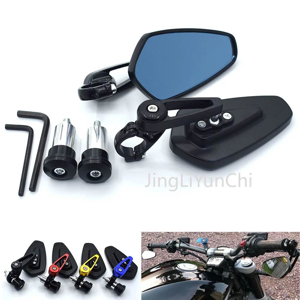 Universal 7/8" 22mm Motorcycle Rearview Mirror HandleBar Ends Side Mirrors FOR Honda CB400 CB500F CB500X CB599 CB600/F CB650F
Universal 7/8" 22mm Motorcycle Rearview Mirror HandleBar Ends Side Mirrors FOR Honda CB400 CB500F CB500X CB599 CB600/F CB650F