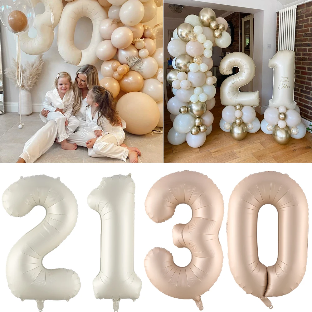 2pcs 32Inch Cream Color Number Balloons 1-9 Large Digital Foil Helium Ball Kids Adult Happy Birthday Party Wedding Decoration
2pcs 32Inch Cream Color Number Balloons 1-9 Large Digital Foil Helium Ball Kids Adult Happy Birthday Party Wedding Decoration