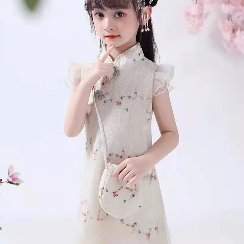 Girls Cheongsam Improvement Version Of The Dress Chinese Style Summer Girl Temperament Princess Dress
Girls Cheongsam Improvement Version Of The Dress Chinese Style Summer Girl Temperament Princess Dress