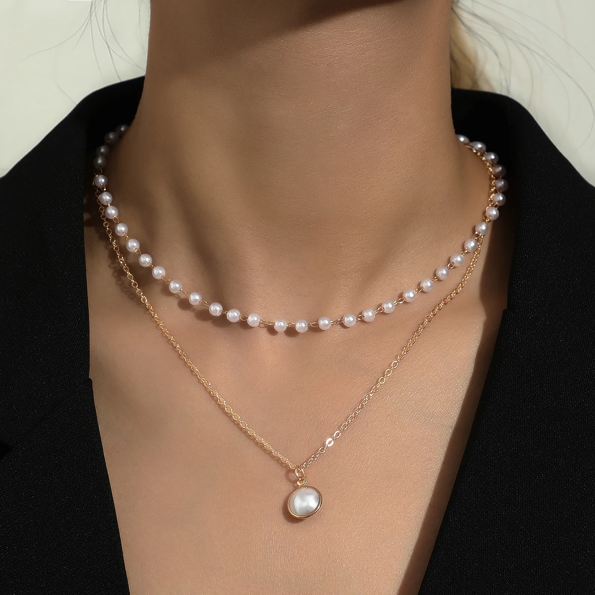 Stillgirl Double Lyaer Vintage Pearl Gold Color Chain Pendant Necklace for Women Charms Beaded Set Female Boho Jewelry Collares
Stillgirl Double Lyaer Vintage Pearl Gold Color Chain Pendant Necklace for Women Charms Beaded Set Female Boho Jewelry Collares