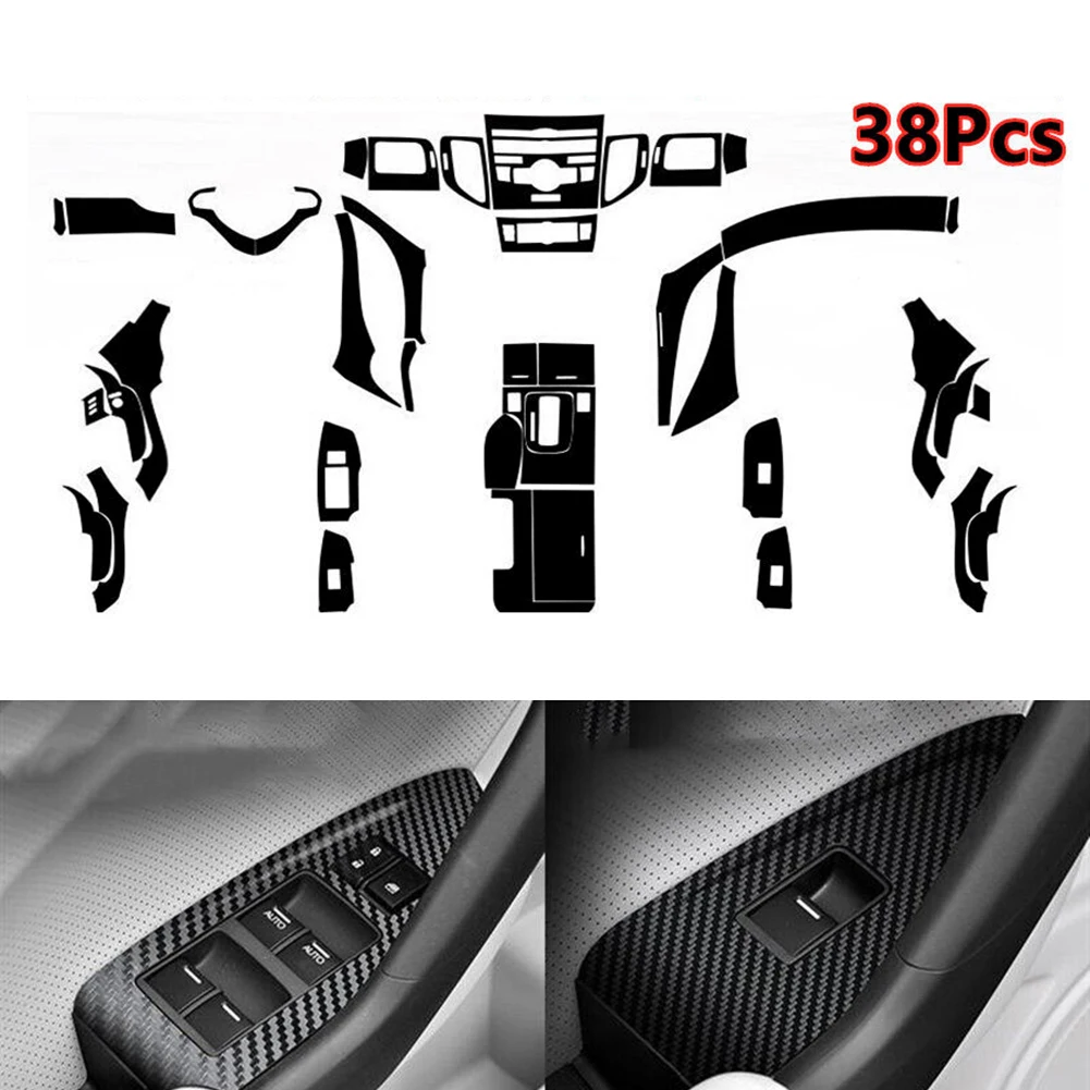 Trim Decal Sticker Waterproof 38pcs/Set 5D Carbon Fiber Anti-High Temperature Car Interior Decor Kit Sunscreen
Trim Decal Sticker Waterproof 38pcs/Set 5D Carbon Fiber Anti-High Temperature Car Interior Decor Kit Sunscreen