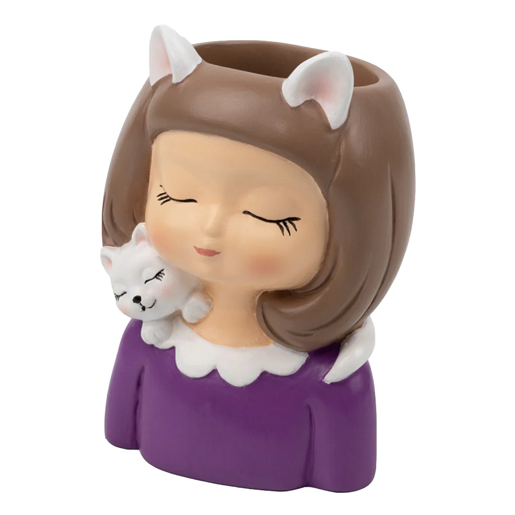 Pot Resin Planter Face Flowervase Pots Flowerpot Decorative Head Girl Cartoon Novelty Flowers Statue Indoor Vases Outdoor Decor
Pot Resin Planter Face Flowervase Pots Flowerpot Decorative Head Girl Cartoon Novelty Flowers Statue Indoor Vases Outdoor Decor