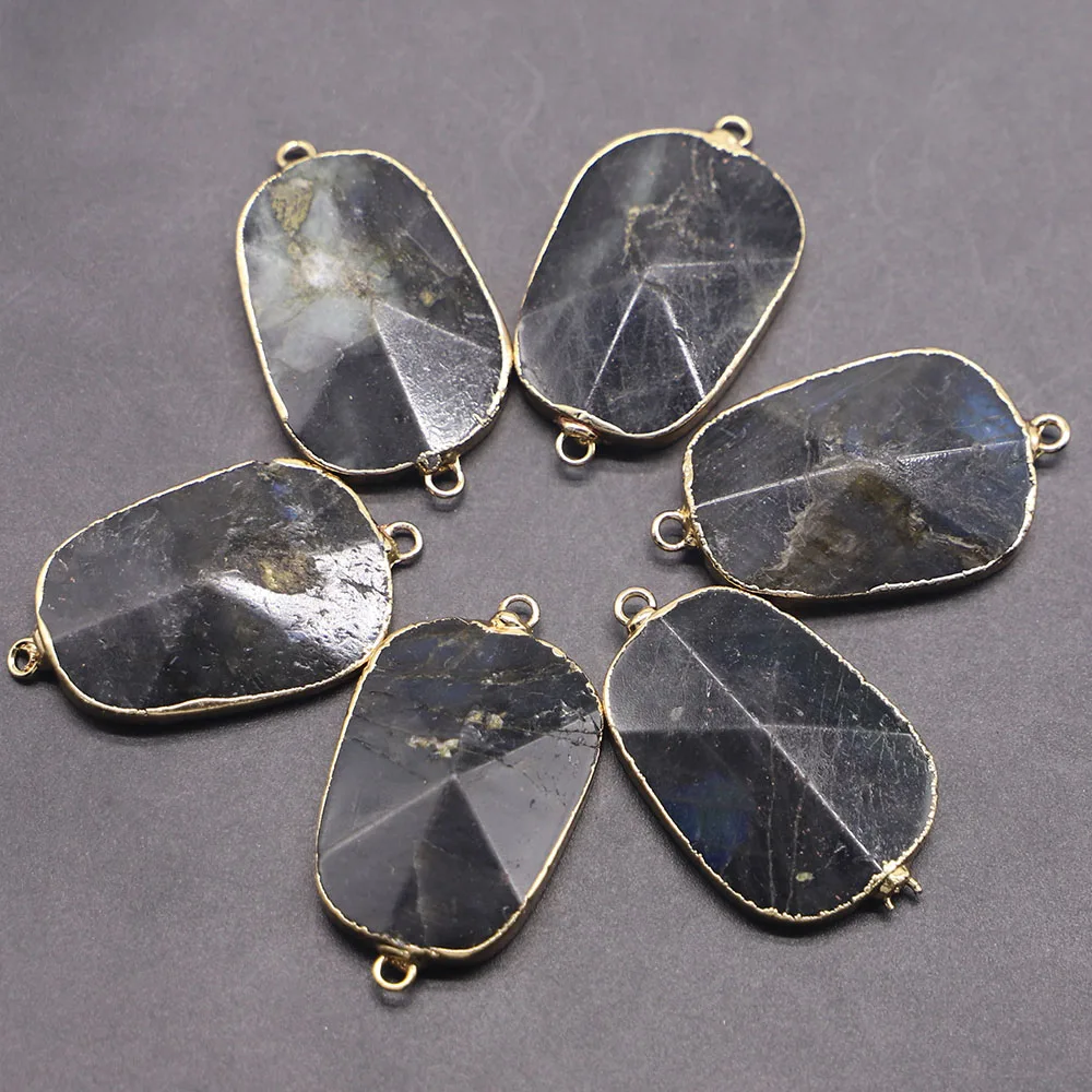 6pcs New Natural Stone Oval necklaces for women Pendant Healing Gold Plated Edge Charms DIY Fashion Jewelry Accessories
6pcs New Natural Stone Oval necklaces for women Pendant Healing Gold Plated Edge Charms DIY Fashion Jewelry Accessories