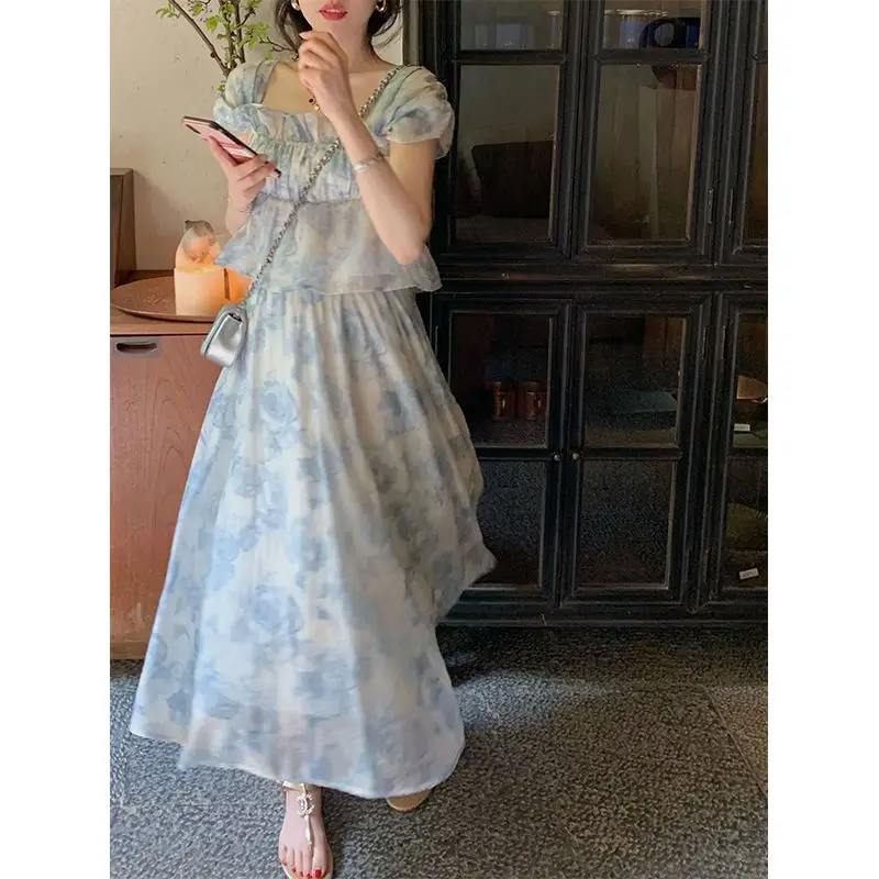 Summer Outfits for Women 2023 French Style Print Square Collar Print Loose Retro Ruffled Edge A-line
Summer Outfits for Women 2023 French Style Print Square Collar Print Loose Retro Ruffled Edge A-line