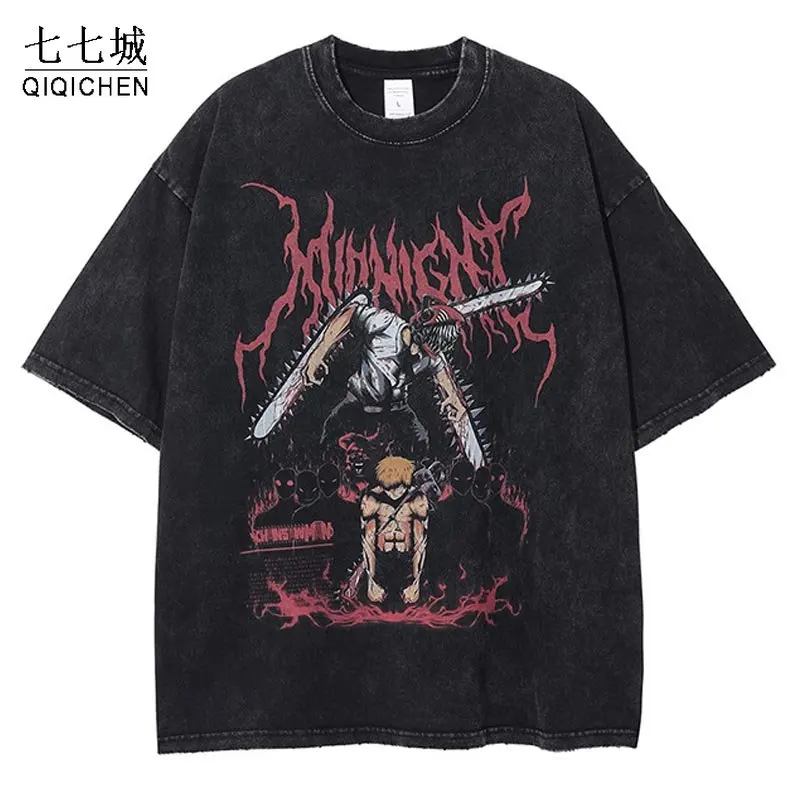 Футболка оверсайз для мужчин и женщин, хлопковая тенниска с принтом аниме, вареная работа, винтажная Свободная майка с коротким рукавом, уличная одежда, лето
Футболка оверсайз для мужчин и женщин, хлопковая тенниска с принтом аниме, вареная работа, винтажная Свободная майка с коротким рукавом, уличная одежда, лето