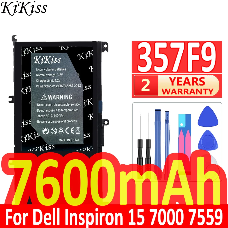Аккумулятор KiKiss 357F9 на 7600 мА · ч для Dell Inspiron 15 7559 7000 7557 7567 7566 5576 5577 P57F P65F INS15PD-1548B
Аккумулятор KiKiss 357F9 на 7600 мА · ч для Dell Inspiron 15 7559 7000 7557 7567 7566 5576 5577 P57F P65F INS15PD-1548B