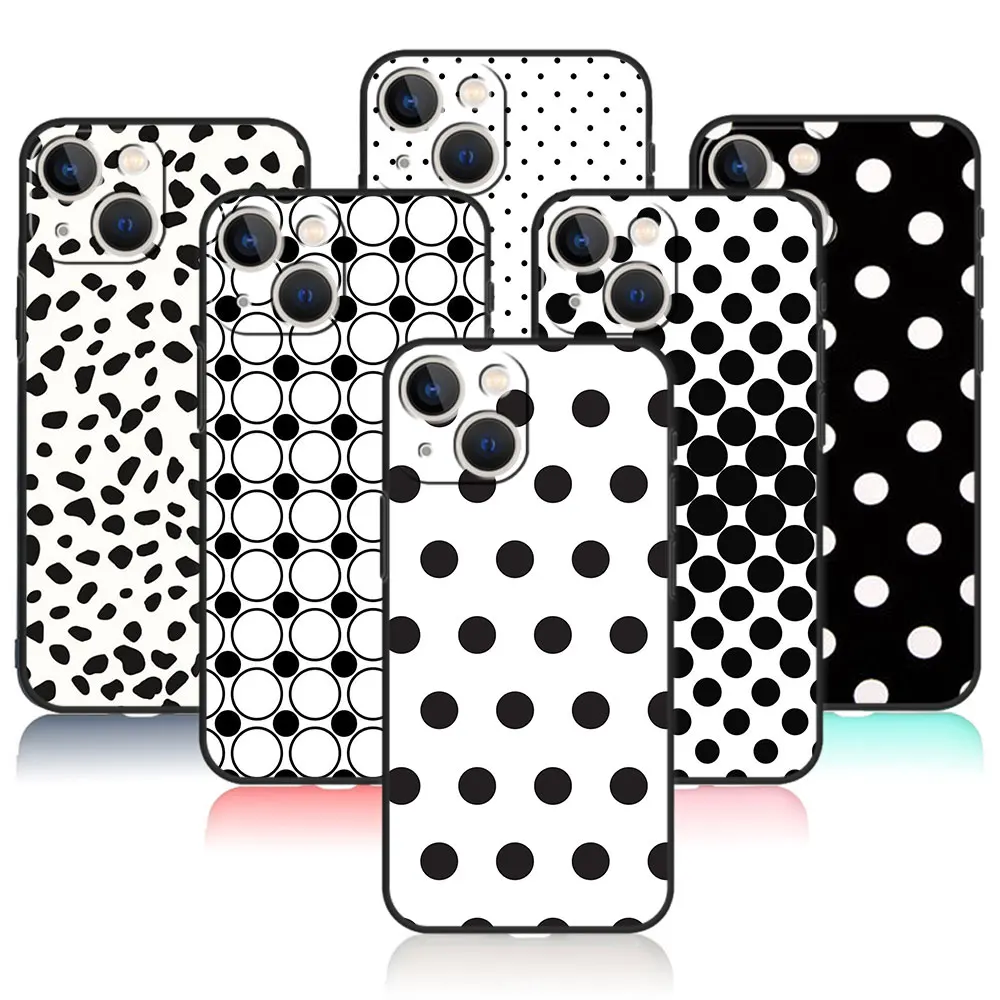 For iPhone 7 12 14 8 Plus XR 13 Pro Max X 11 XS 5 6S 6 SE2022 5S SE2 Mini Smartphone Black and White Polka Dot Phone Cover
For iPhone 7 12 14 8 Plus XR 13 Pro Max X 11 XS 5 6S 6 SE2022 5S SE2 Mini Smartphone Black and White Polka Dot Phone Cover