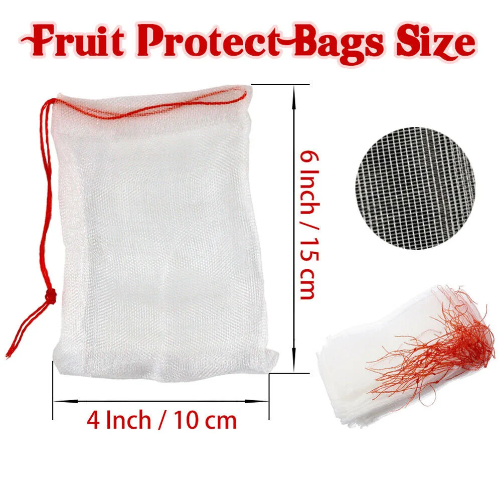 20pcs Grape Fruit Protection Bags Agricultural Pest Control Anti-Bird Garden Mesh Netting Bags For Fruit Trees Vegetable
20pcs Grape Fruit Protection Bags Agricultural Pest Control Anti-Bird Garden Mesh Netting Bags For Fruit Trees Vegetable