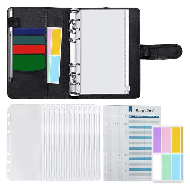 Cash Envelopes Budget Binder With A6 Binder And 12 Clear PVC Envelopes,Money Envelopes Organizer For Cash
Cash Envelopes Budget Binder With A6 Binder And 12 Clear PVC Envelopes,Money Envelopes Organizer For Cash