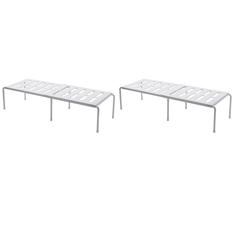 2X Kitchen Expandable Counter Shelf Organizer Racks Bathroom Under Sink Pantry Desktop Storage Organizer Holders White
2X Kitchen Expandable Counter Shelf Organizer Racks Bathroom Under Sink Pantry Desktop Storage Organizer Holders White
