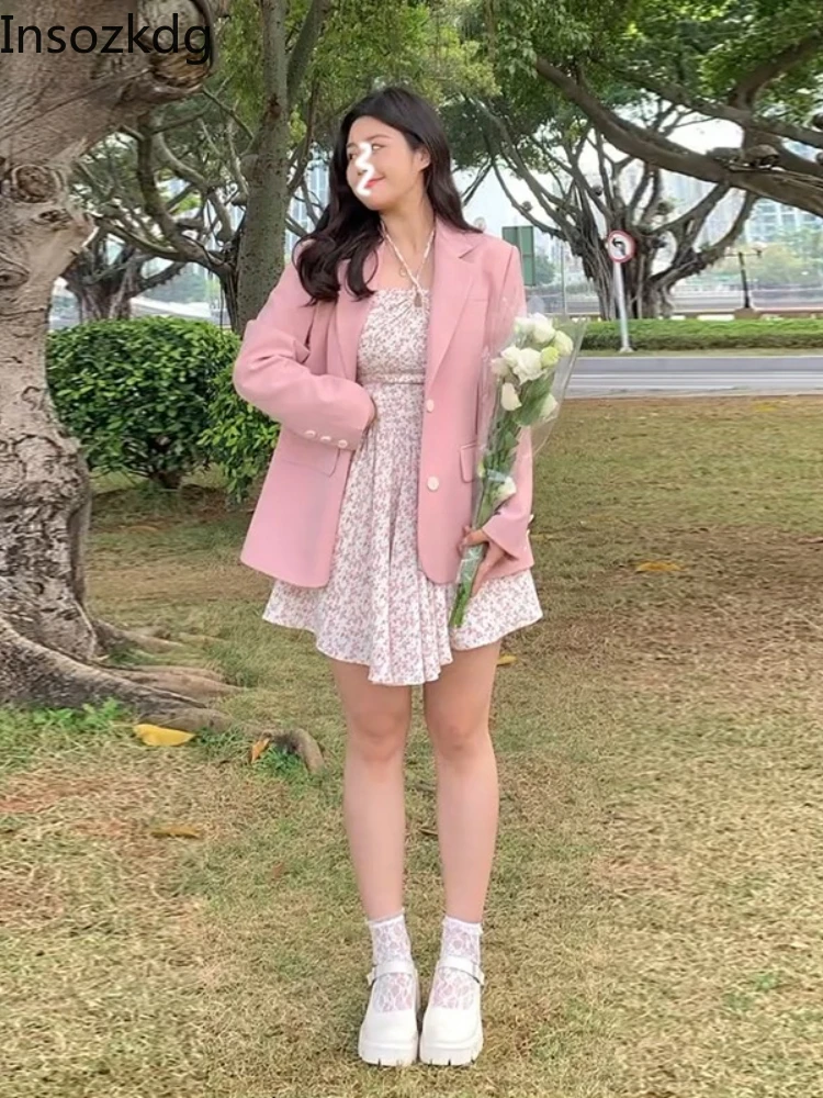 Insozkdg Women Sets Spring Solid Long Sleeves Suits Floral Mini Dress 2Pcs Sets Women Jeckets Suits Early Spring Korean Clothes
Insozkdg Women Sets Spring Solid Long Sleeves Suits Floral Mini Dress 2Pcs Sets Women Jeckets Suits Early Spring Korean Clothes